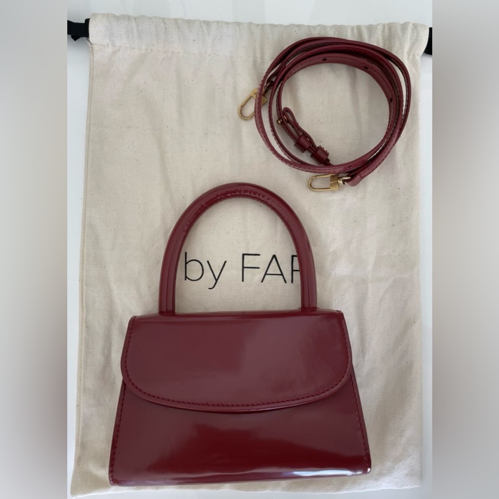 By Far Red Leather Purse